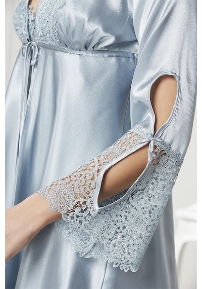 Pierre Cardin 6625 Kadın Saten Dantelli 6'lı Takım-mist Mist