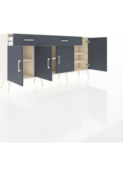 Arges Konsol 5 Raflı 2 Çekmeceli 4 Kapaklı 176x30x83 Aytaşı-antrasit/antrasit Antrasit/antrasit Arges Konsol 5 Raflı 2 Çekmeceli 4 Kapaklı 176x30x83 Aytaşı-antrasit/antrasit Antrasit/antrasit