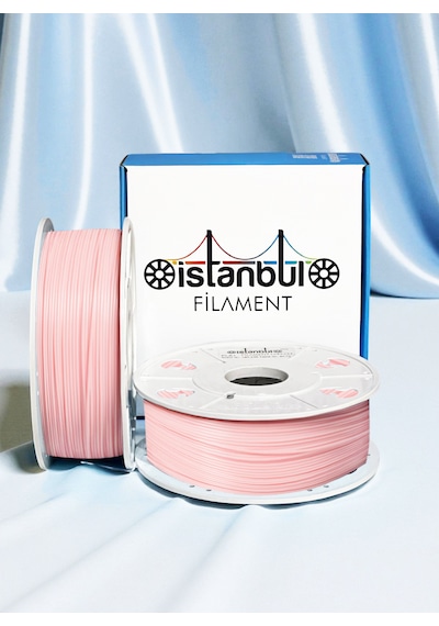 İstanbul Filament 3d Baskı Pla Filament Pastel Pembe Renk 1 Kg Ø 1,75mm 0,05 Mm Bambu Lab Uyumlu 1.75mm