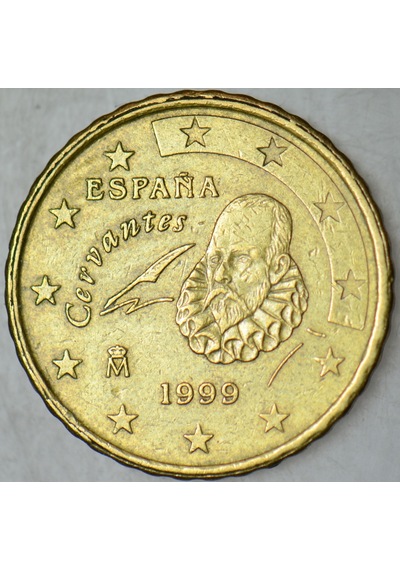 İspanya 10 Euro Cent 1999 Cervantes Temalı.