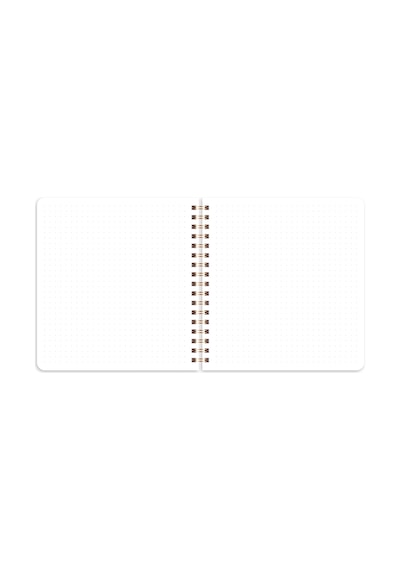 15x16 Spiralli Karton Kapak 2'li Noktalı Not Defter Seti - Patchwork
