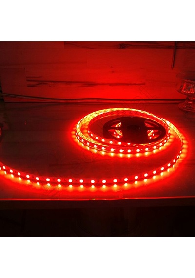 3 Çipli İç Mekan Şerit Led - Kırmızı Renk 5 Metre Ücretsiz Kargo