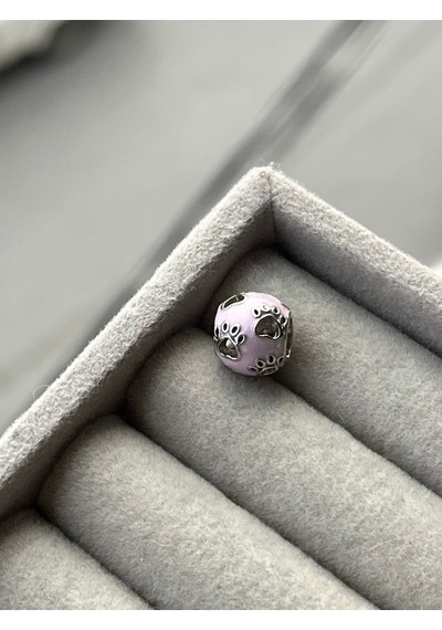 Pembe Patilli Charm Gümüş Kaplama