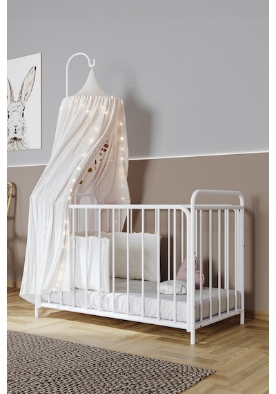 Argimo Bunny Metal Bebek Beşiği Seti 60x120 Beyaz Beşik + Uyku Seti + Cibinlik + Yatak Dahil Argimo Bunny Metal Bebek Beşiği Seti 60x120 Beyaz Beşik + Uyku Seti + Cibinlik + Yatak Dahil