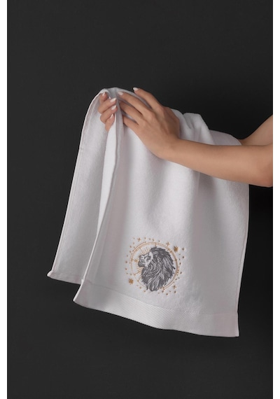 Varol %100 Microcotton Üst Kalite Havlu Seti Burç Nakışlı Aslan-standart Aslan Diğer