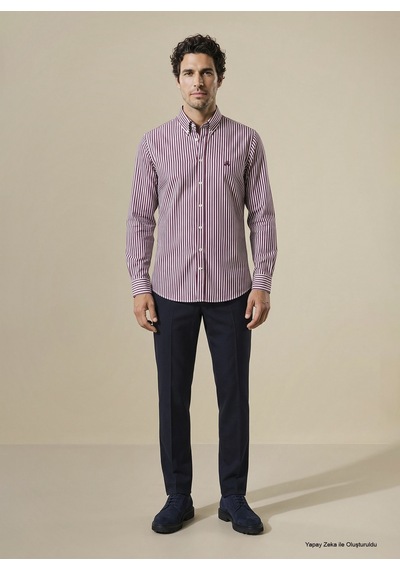 Brooks Brothers Göml, 2xl, Beyaz - Bordo