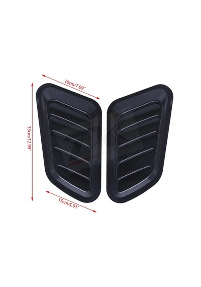 Audi Rs Logo Ön Kaput Glossy Black Air Flow Rüzgarlık