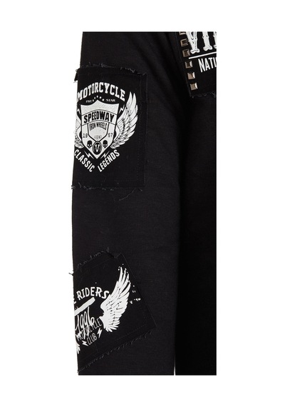 Cipo & Baxx Cl240 Aplikeli Kapşonlu Uzun Erkek Sweatshirt 001
