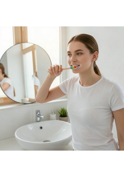 Orivra 3 Lü Paket Doğal Bambu Diş Fırçası