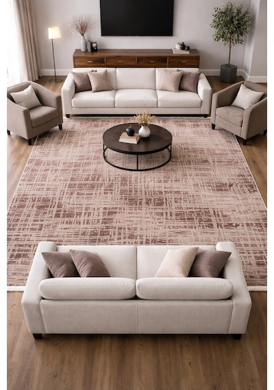 Hoom Rugs Emp Milan Ml015 180x260 Modern Tozumaz Halı Gri Bakır