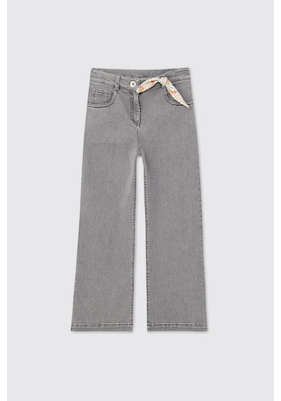 Panço Kız Çocuk Gri Kot Pantolon 2621GK04007