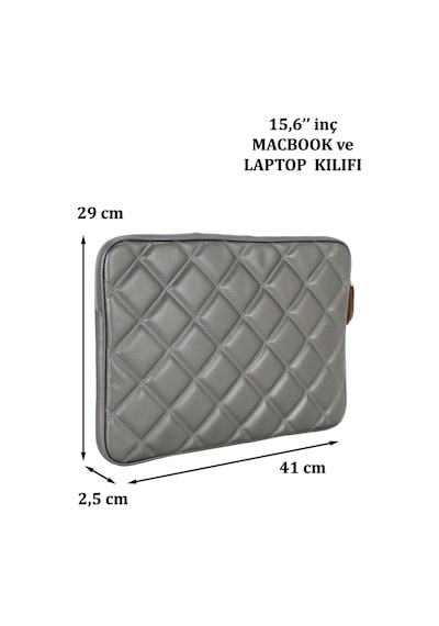 Case Club Apple Uyumlu MacBook 15.6" Su Geçirmez Laptop Kılıfı Uzay Grisi