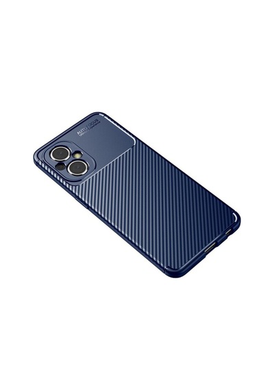 Xiaomi Poco M5 Uyumlu Kılıf Auto Focus Karbon Kapak - Lacivert