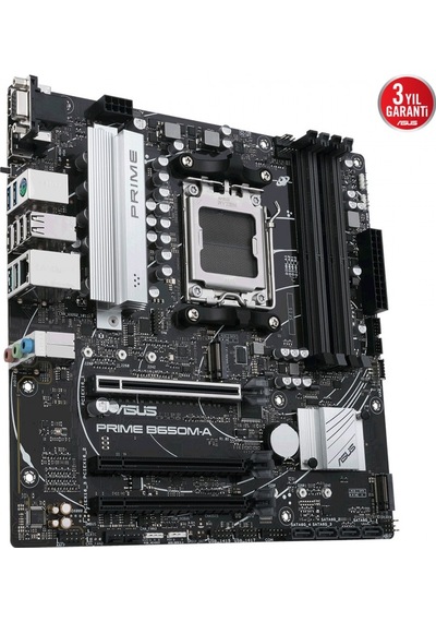 Asus Prıme B650m A Amd B650 Am5 Ddr5 Dp/hdmı/vga 2xm2 Usb3 2 Aura