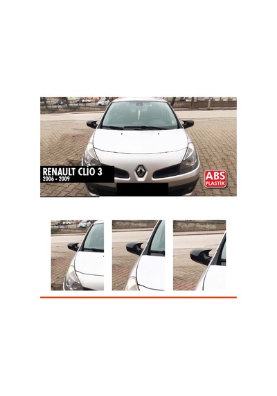Clio 3 Batman Ayna Kapağı Piano Black / 2006-2009