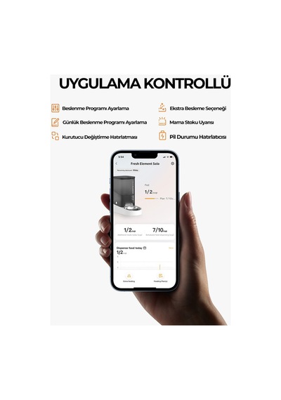 Fresh Element Solo Akıllı Besleme Ünitesi - Beyaz Petkit Türkiye Garantili