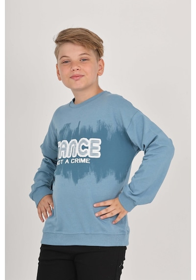 Toontoy Kids Toontoy Erkek Çocuk Stance Baskılı Sweatshirt Mavi