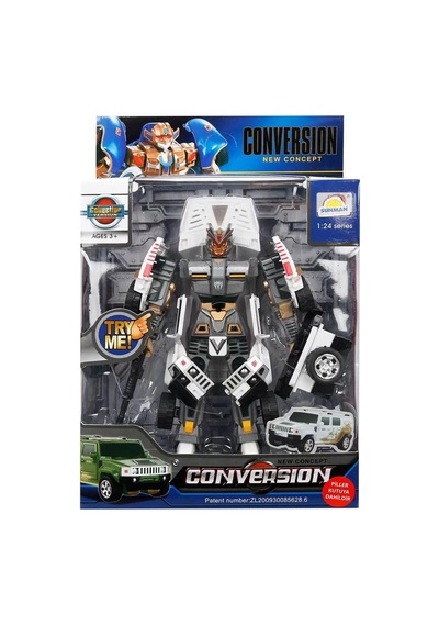 1:24 Sesli Ve Işıklı Dönüşebilen Robot 22 Cm