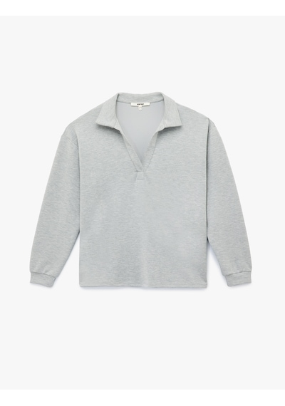 Koton Rahat Kalıp Modal Kumaş Uzun Kollu Polo Yaka Sweatshirt Gri Melanj 6wak10096ek Gri Melanj Koton Rahat Kalıp Modal Kumaş Uzun Kollu Polo Yaka Sweatshirt Gri Melanj 6wak10096ek Gri Melanj