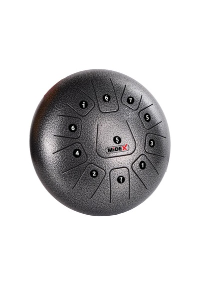Midex Td-1211sm Çelik Dil Davul Handpan 12 İnç 11 Ton Steel Tongue Drum Full Set