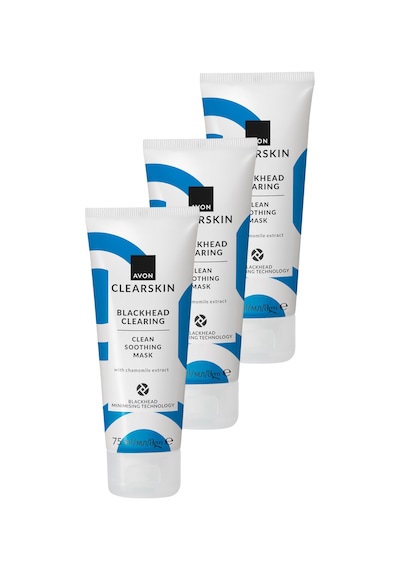 Siyah Noktaların Görünümü İçin Ferahlatan Arındırıcı Yüz Maskesi 75 Ml. Üçlü Paket