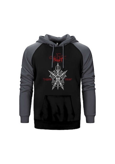 Celtic Frost Morbid Tales Gri Renk Reglan Kol Kapşonlu Sweatshirt Gri