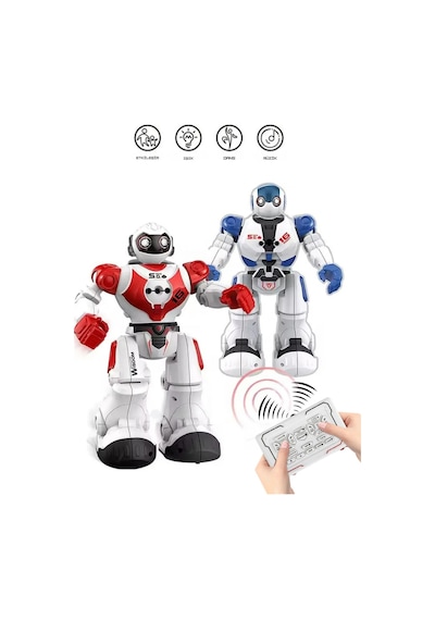 Akıllı Uzaktan Kumandalı Robot - Dans Eden, Müzikli, Işıklı Ve Hareket Sensörlü Eğitici Oyuncak Çok Renkli