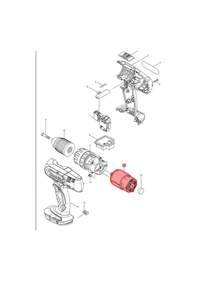 Makita DHP453SYE Motor Ürün Kodu 629937-8
