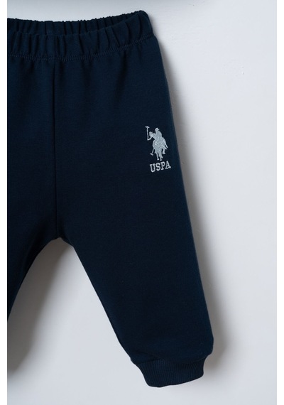 U.S. Polo Assn. Erkek Bebek Mavi Uzun Kol Pijama Takım Usb3196-c-v1 Usb3196-c-v1