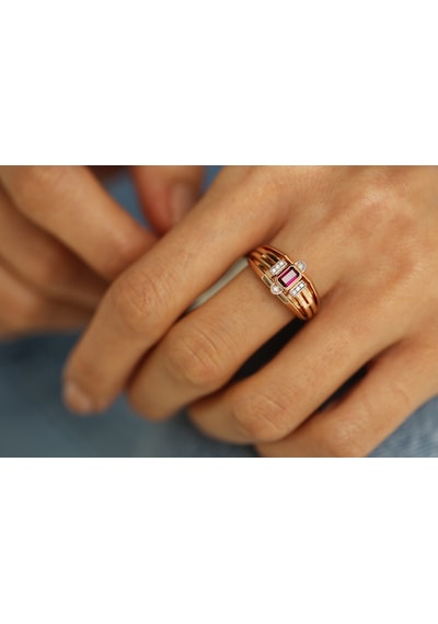 Reis Kuyumculuk T9315 Queen Ruby Iıı Altın Yüzük