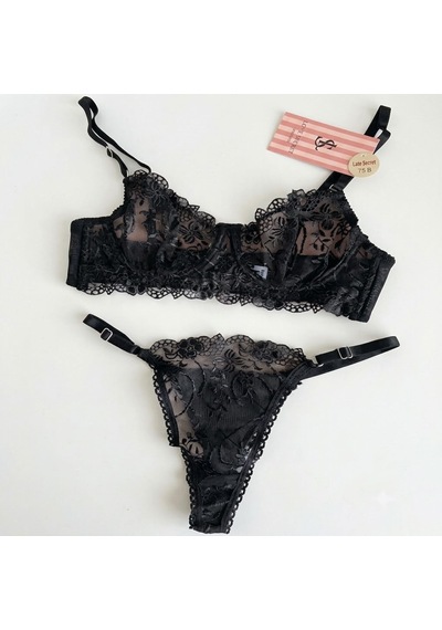 Love Secret Brode Dantel İç Çamaşırı Takımı siyah