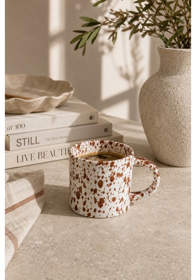 Kahverengi Benekli Seramik Kupa Kahve Çay Süt Ve Bitki Çayı Kupası Büyük Kulplu Mug Bardak Kahverengi - 915654732 Kahverengi Kahverengi Benekli Seramik Kupa Kahve Çay Süt Ve Bitki Çayı Kupası Büyük Kulplu Mug Bardak Kahverengi - 915654732 Kahverengi