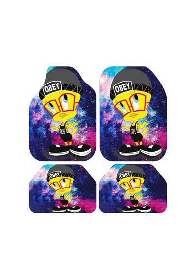Dekoratif Tweety Obey Desenli Oto Paspas Takımı