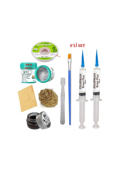 Best Krem Lehim 183 C 50gr Havya Uc Temizleyici Flux Lehim Toplama Cp-1515 Lehim Emme Teli Spatula Seti1 Tk02