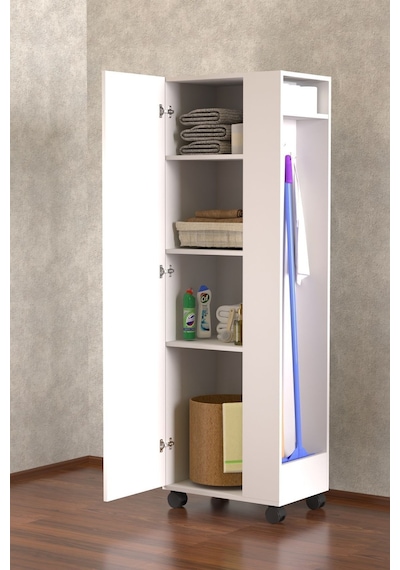 Burçin Paspas,süpürge-temizlik Malzeme Dolabı- Çok Amaçlı Dolap Paspas-vileda Banyo Dolabı Beyaz Beyaz Burçin Paspas,süpürge-temizlik Malzeme Dolabı- Çok Amaçlı Dolap Paspas-vileda Banyo Dolabı Beyaz Beyaz