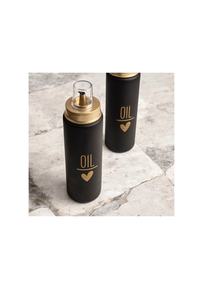 2 Li Damlatmaz Kapaklı Cam 550 Ml Siyah Oil Yağdanlık Yağlık Set Siyah 691574595 Siyah