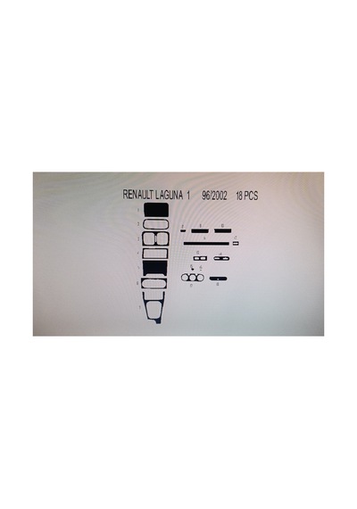 Renault Laguna 1 1996-2002 18 Parça Torpido Kaplama Renk Ceviz