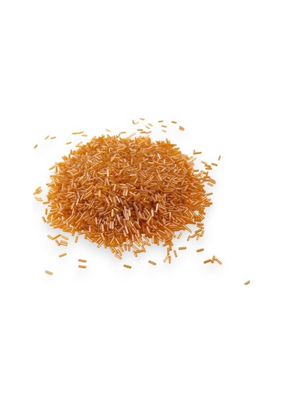 Açık Turuncu Boru Boncuk 100 Gr