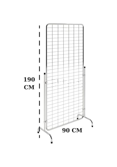 Manken İstanbul Tel Pano Standı + Kanca Krom 80 Adet﻿﻿