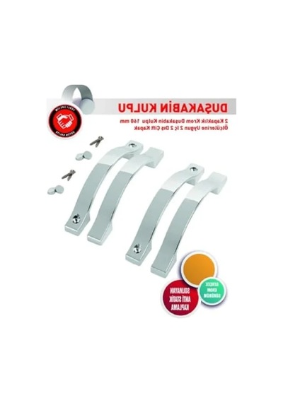 Oval Krom Cam Duşakabin Kulpu