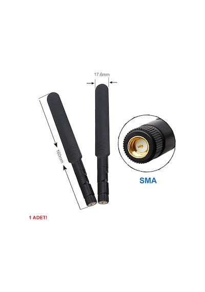 8dbi Sma Erkek Anten 2.4ghz 5.8ghz Rf Gsm Wifi Sinyal Kuvvetlendirici Anten Modem Telsiz Kablosuz
