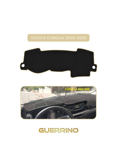 Toyota Corolla 2000-2006 Torpido Koruma Halısı Bej Kenar
