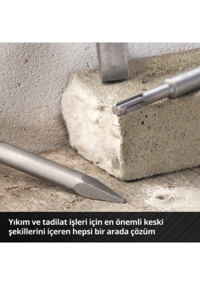 3 Parça Sds Plus Keski Seti 250 Mm İle Yüksek Dayanıklılık