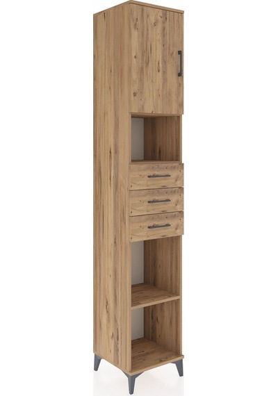 Hyperion Dolap 4 Raflı 3 Çekmeceli Tek Kapaklı 44x44x243 Çam-çam Çam Hyperion Dolap 4 Raflı 3 Çekmeceli Tek Kapaklı 44x44x243 Çam-çam Çam