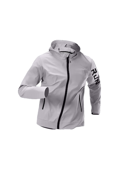Ghassy Co.erkek Sportif Run Baskılı Rüzgar Ve Su Geçirmez File Astar Yürüyüş Spor Fitness Yağmurluk Açık Gri Ghassy Co.erkek Sportif Run Baskılı Rüzgar Ve Su Geçirmez File Astar Yürüyüş Spor Fitness Yağmurluk Açık Gri