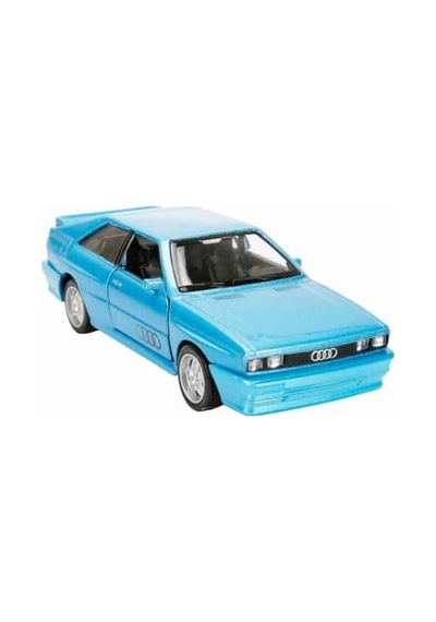 1:32 Alman Klasikleri Serisi Die Cast Çek Bırak Model Araba - Mavi Quattro