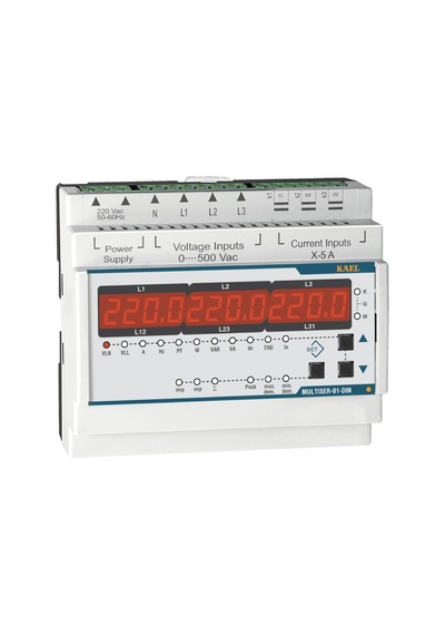 Kael Multiser-01-Dın - Şebeke Analizörü Led Ekran