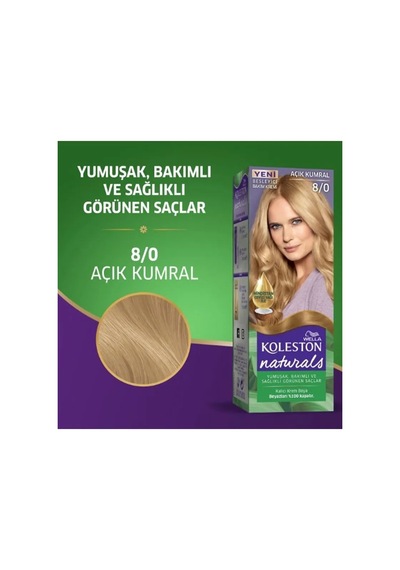 Jenerik Naturals Saç Boyası Açık Kumral 8/0 2x Paket