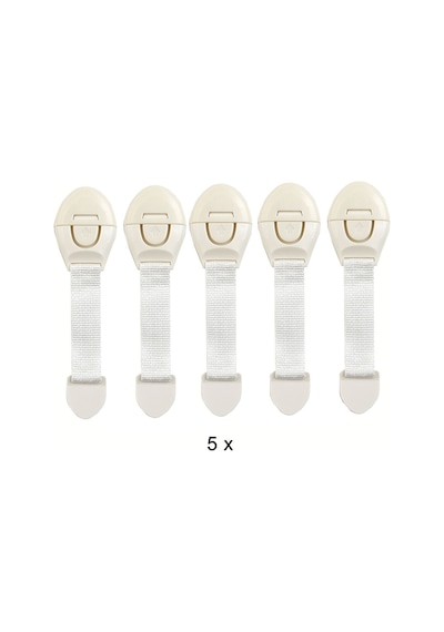 5 Adet Dolap / Çekmece Kilit Set 4 Adet Çok Renkli