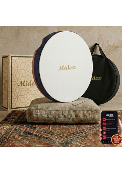 Midex Br-410 Kaliteli Bendir Def Akort Ayarlı El Tutma Oyuklu Çantalı